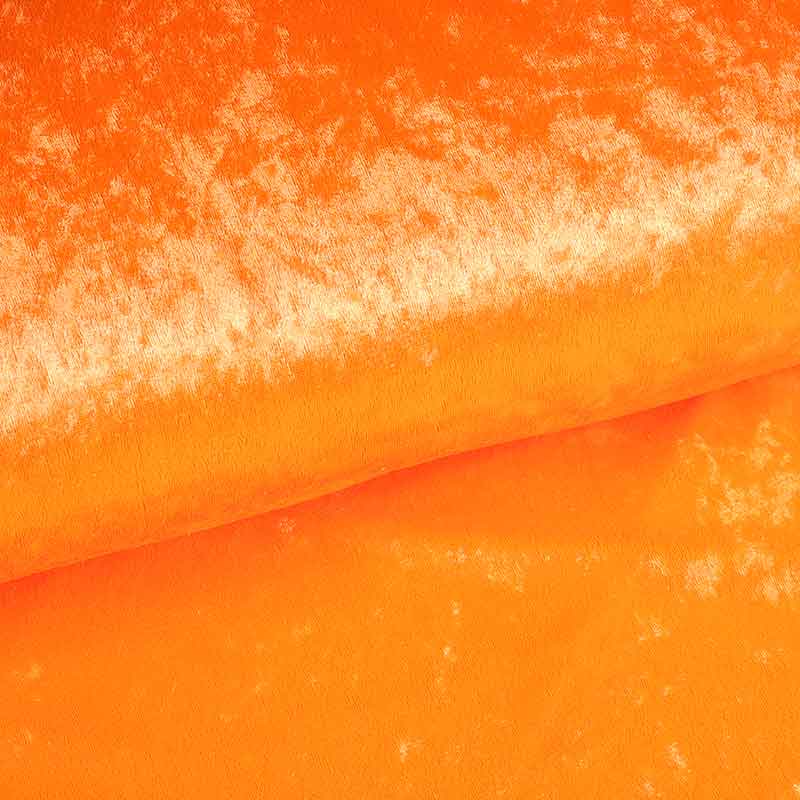 Velours de Panne fluor orange