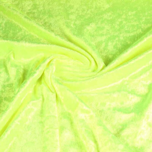 Velours de Panne fluor gelb