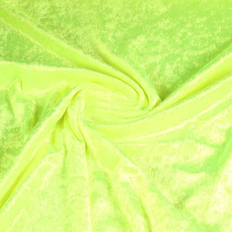 Velours de Panne fluor gelb
