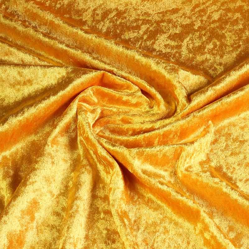 Velours de Panne okkergelb