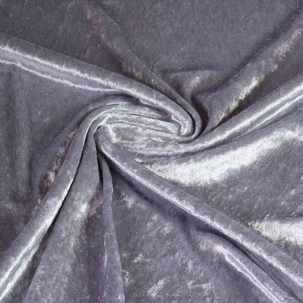 Velours de panne silber