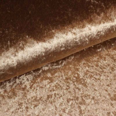 Velours de Panne Stoff taupe
