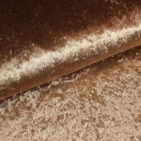 Velours de Panne Stoff taupe