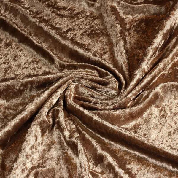 Velours de Panne Stoff taupe