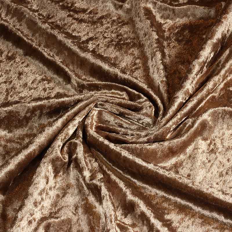 Velours de Panne Stoff taupe
