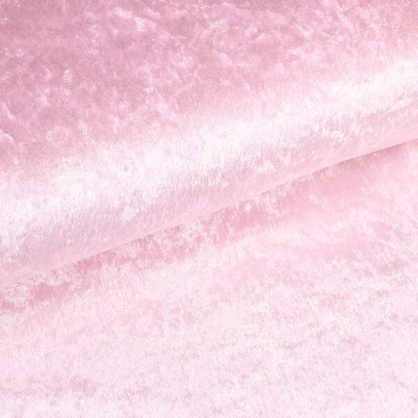 Velours-de-Panne-Stoff babyrosa