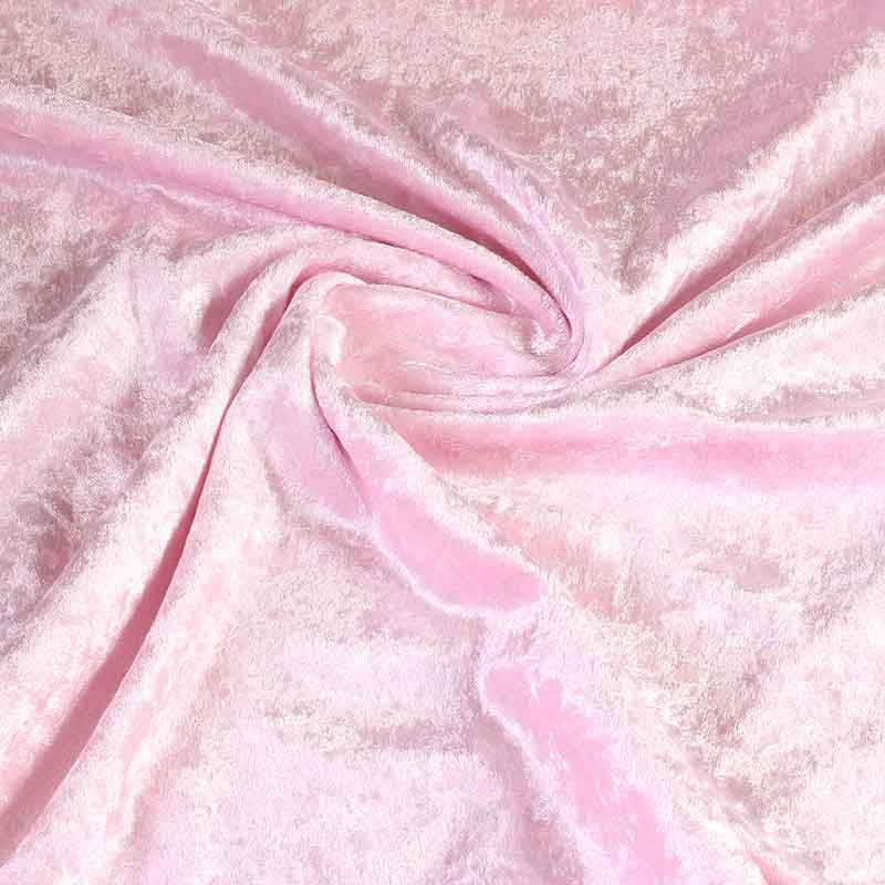 Velours-de-Panne-Stoff babyrosa