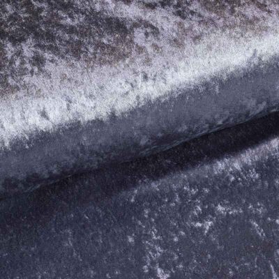 Velours de Panne Stoff anthrazit