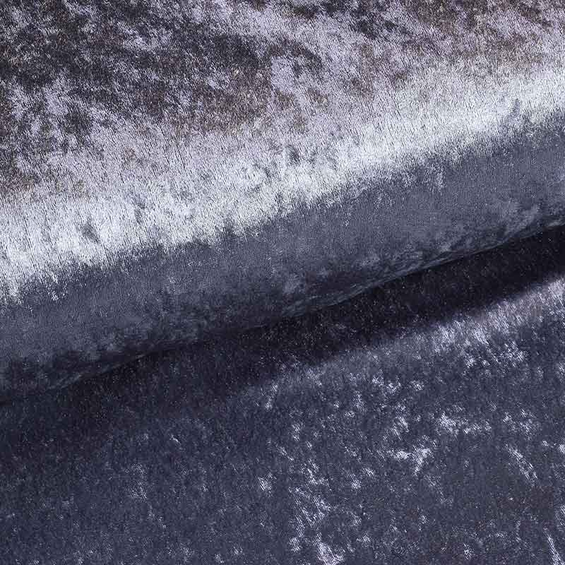 Velours de Panne Stoff anthrazit