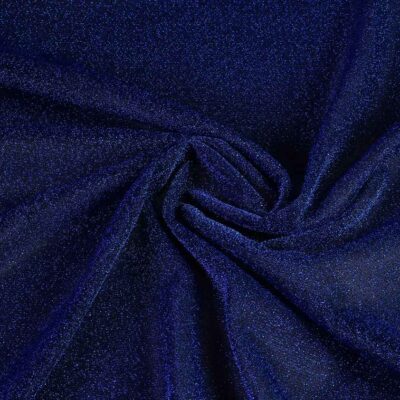 Tricot-Stoff Lurex kobalt