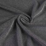 Tricot stof lurex donker zilver