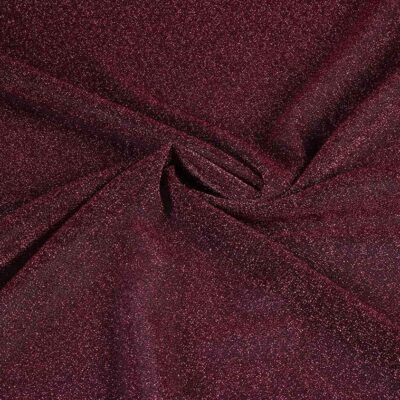 Tricot-Stoff Lurex Rosa