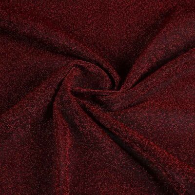 Tricot-Stoff Lurex rot