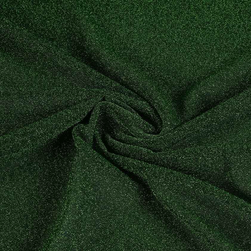 Tricot-Stoff Lurex grün