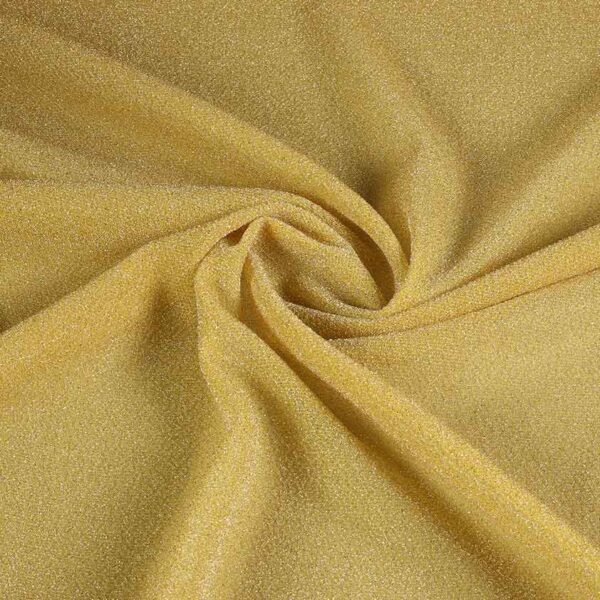 Tricot-Stoff Lurex ockergelb