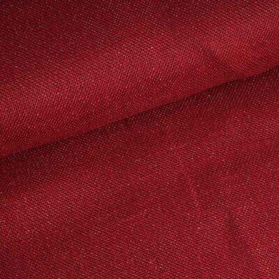 Jute Lurex Stoff rot