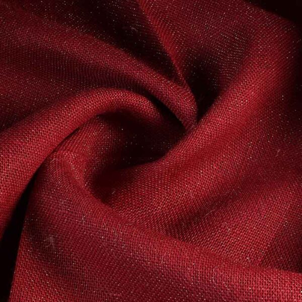 Jute Lurex Stoff rot
