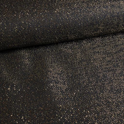 Jute Lurex schwarz