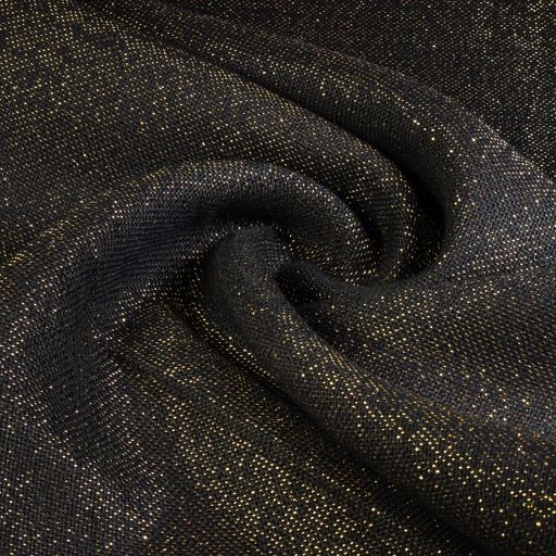Jute Lurex schwarz