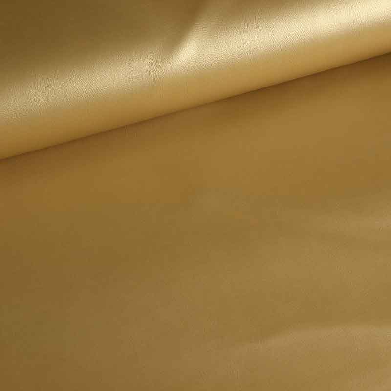 Kunstleder stoff gold