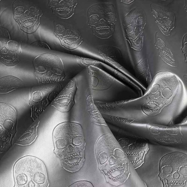 Nep Leer Skull silber