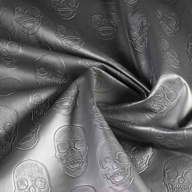 Nep Leer Skull silber