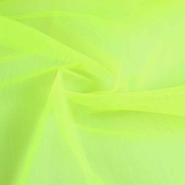 Bruidstule Stoff fluor gelb