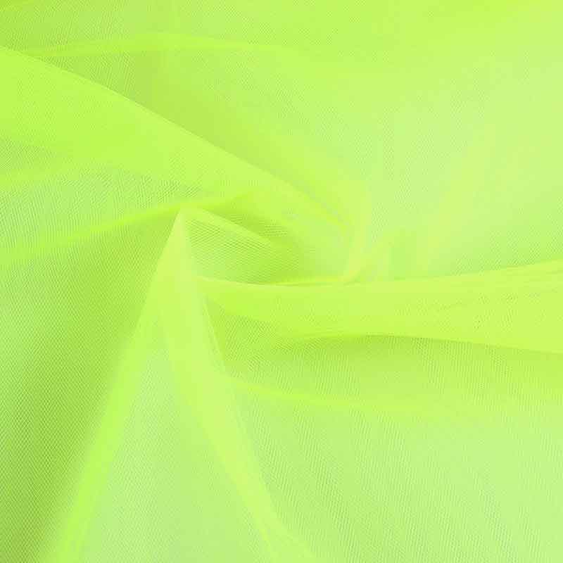 Bruidstule Stoff fluor gelb