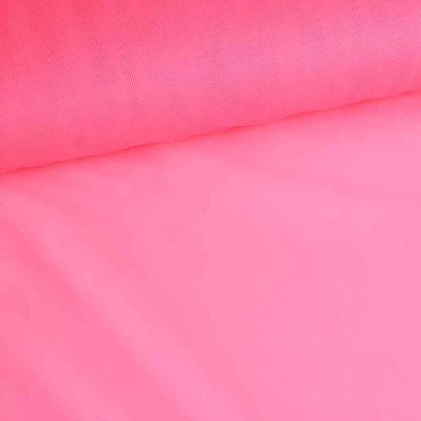 Bruidstule Stoff fluor rosa