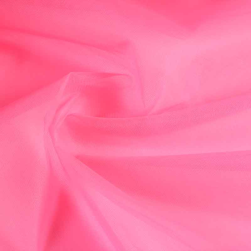 Bruidstule Stoff fluor rosa