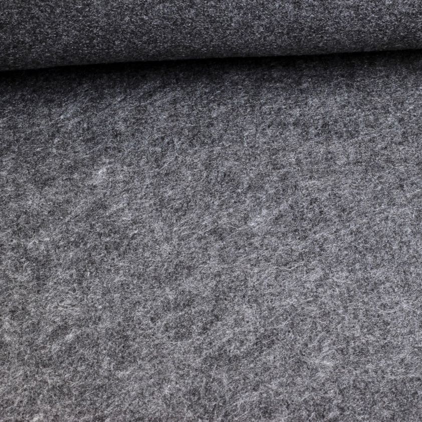 Filzstoff 3mm anthrazit melange