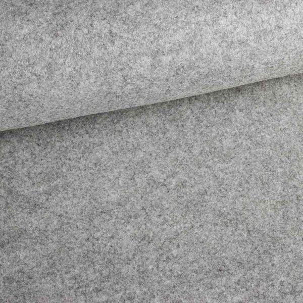 Filzstoff 2mm grau melange