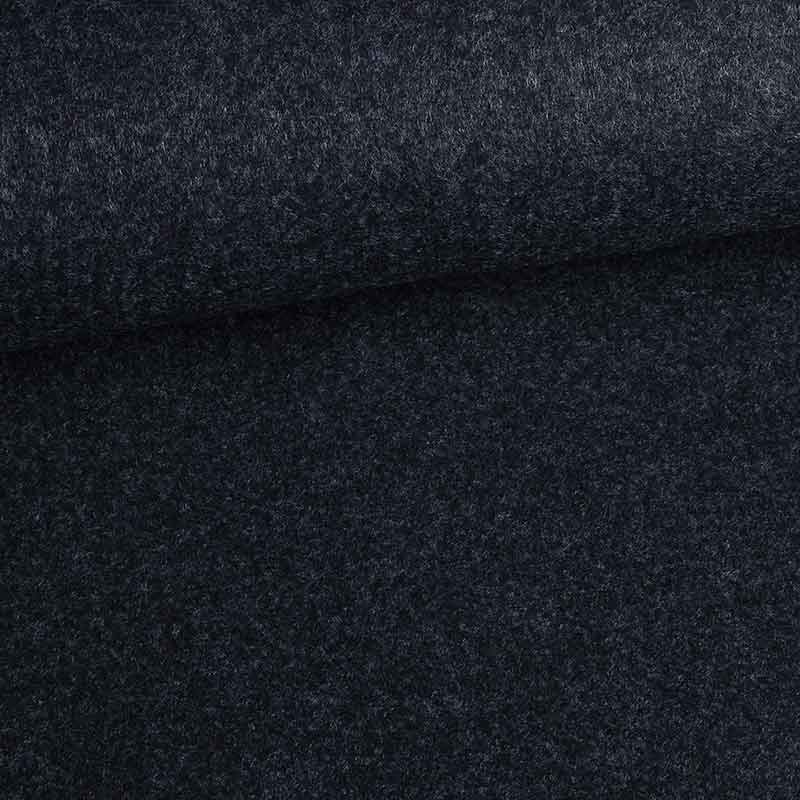 Filzstoff dunkelblau melange