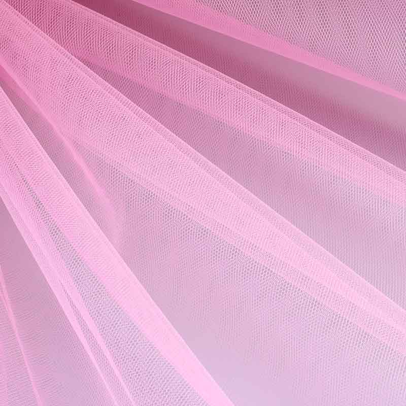 Tüll feuerhemmend rosa