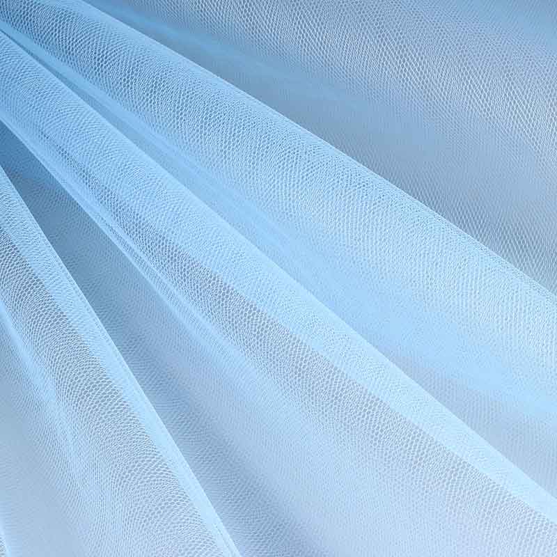 Tüll flammhemmend babyblaue
