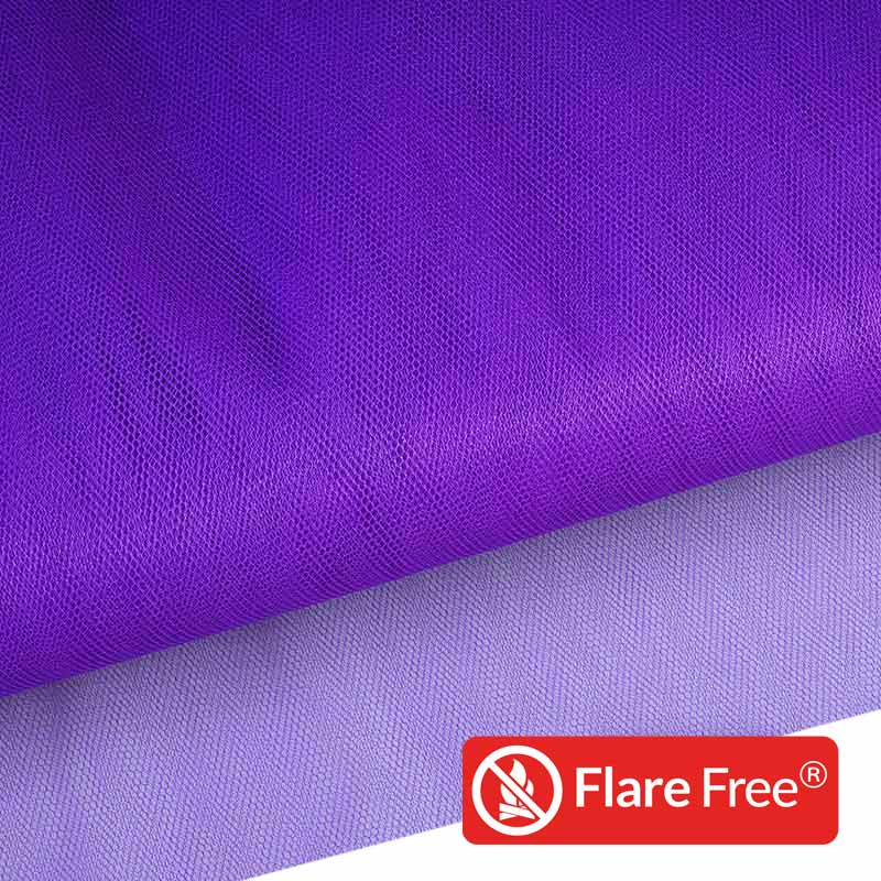 Brandverzögernder Tüll violett