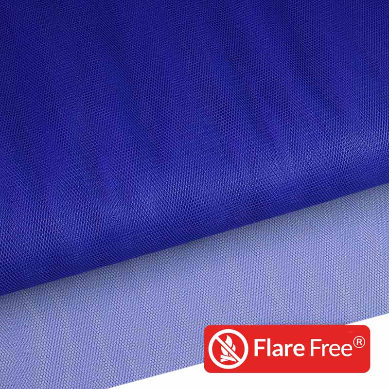 Tüll brandverzögernd marineblau