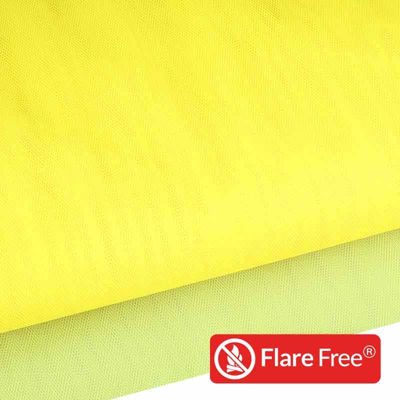 Brandverzögerter Tüll fluor zitron