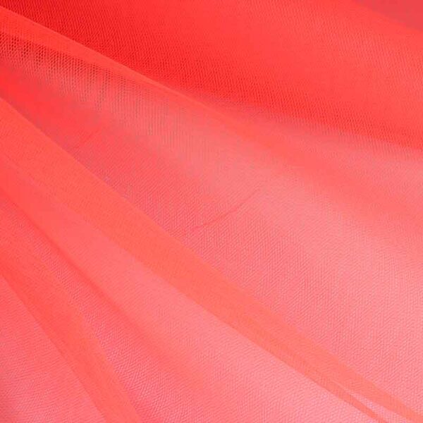 Tüll brandverzögernd fluor orange