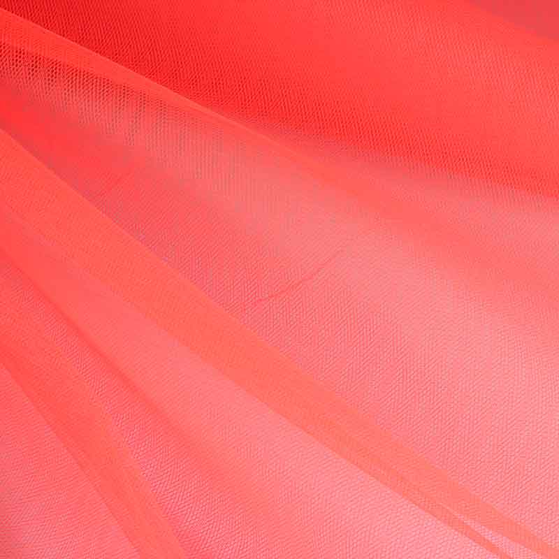 Tüll brandverzögernd fluor orange