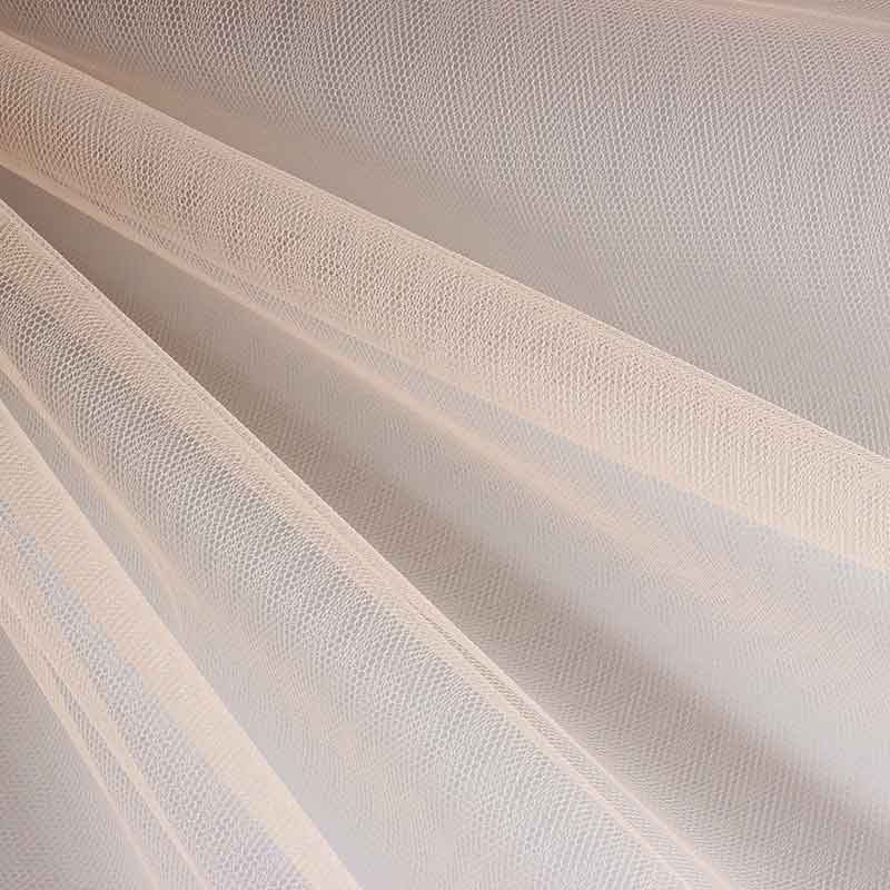 Tüll brandverzögernd beige