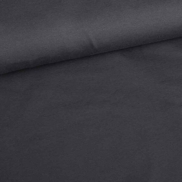 Tricot-Stoff Baumwolle Stretch anthrazit