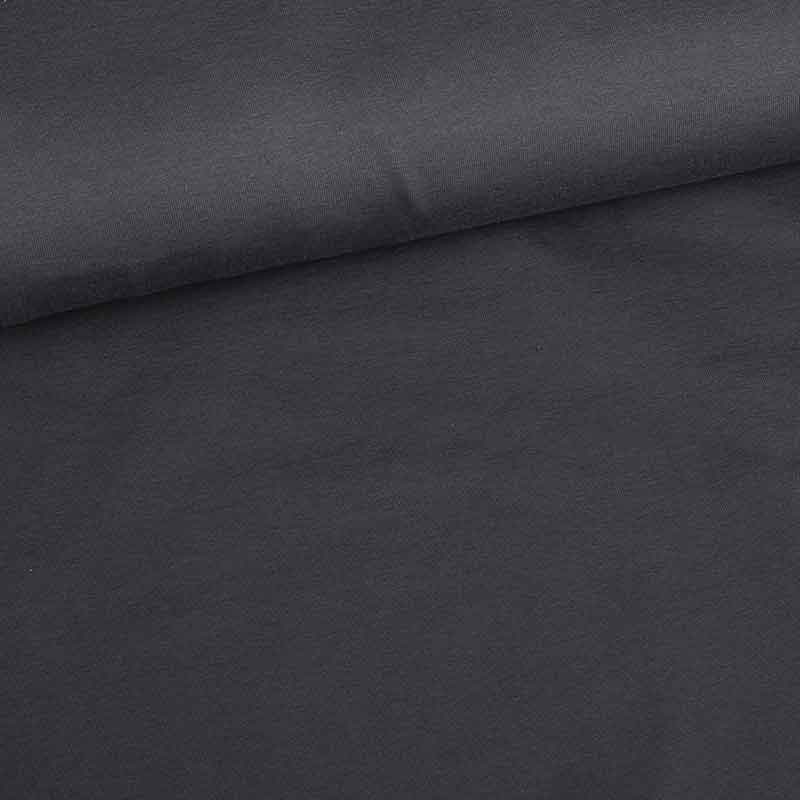 Tricot-Stoff Baumwolle Stretch anthrazit