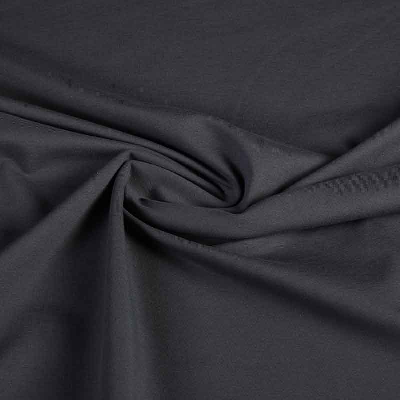 Tricot-Stoff Baumwolle Stretch anthrazit