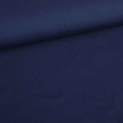 Tricot-Stoff Baumwolle Stretch hellmarineblau