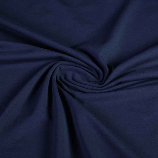 Tricot-Stoff Baumwolle Stretch hellmarineblau