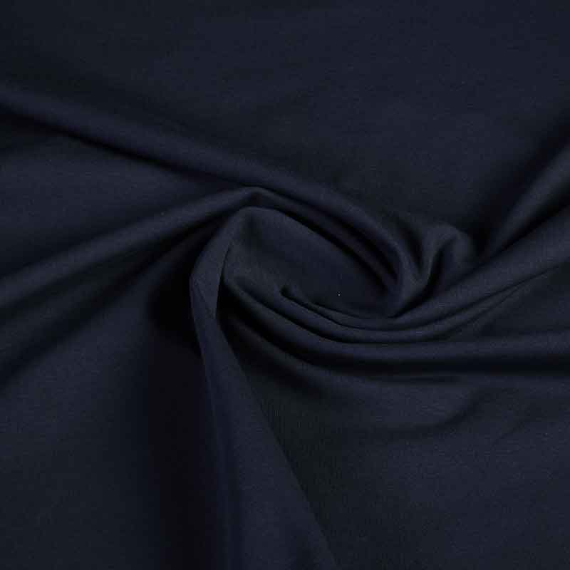 Tricot-Stoff dunkelblau
