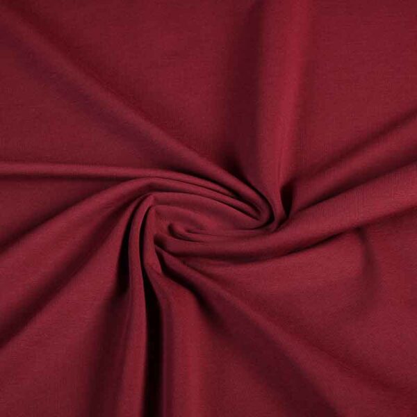 Tricot-Stoff weinrot