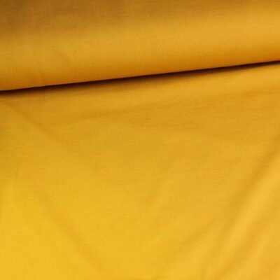Tricot-Stoff ockergelb
