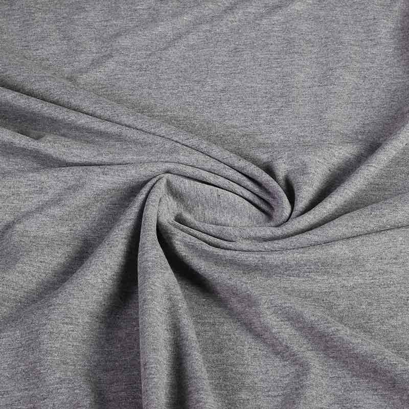 Tricot-Stoff dunkelgrau melange